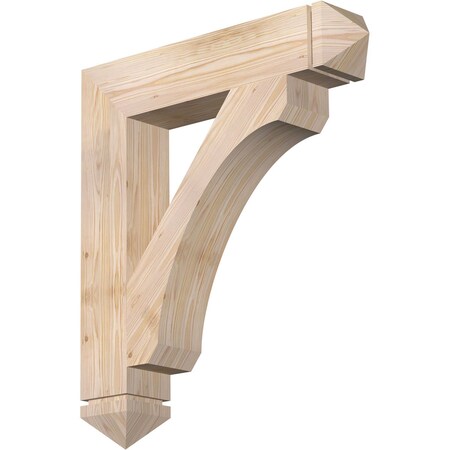 Ekena Millwork Legacy Arts & Crafts Smooth Bracket, Douglas Fir, 5 1/2"W x 30"D x 34"H BKT06X30X34LEC03SDF